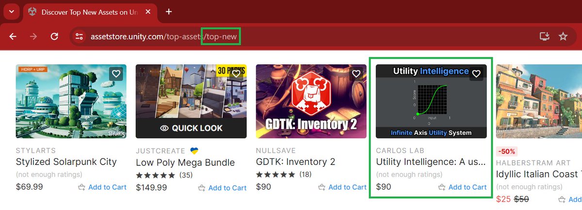 Hi everyone,
I'm thrilled to share with you guys that #UtilityIntelligence is currently one of the top new assets on #unity3d @AssetStore. 

Get it here: prf.hn/l/lQ9jwje

#indiedev #gamedev  #madewithunity #assetstore #utilityai
