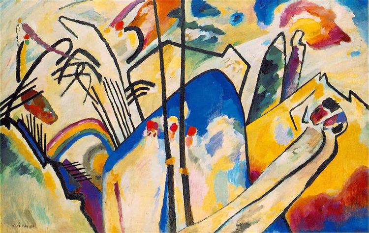 Composición IV, 1911 - Wassily Kandinsky #pintura