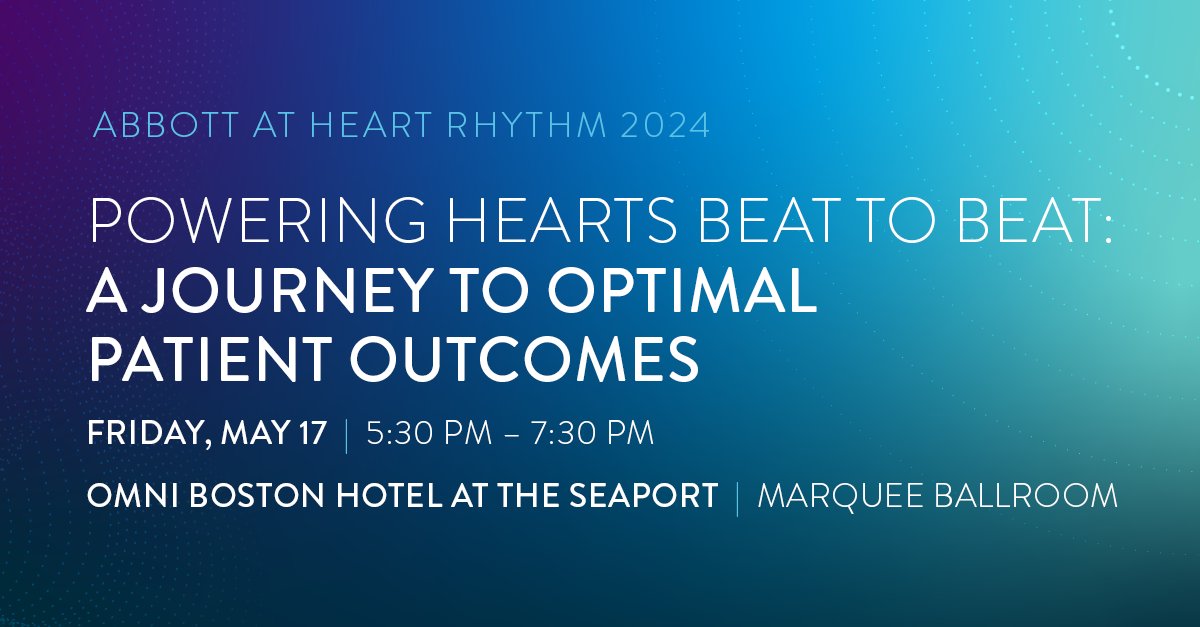 Are you an #AlliedHealth Professional attending #HRS2024?

Don't miss this opportunity to connect with leading experts in your field and unlock best practices and troubleshooting tips for our newest implantable devices and monitoring technologies: cvent.me/dl3XP4