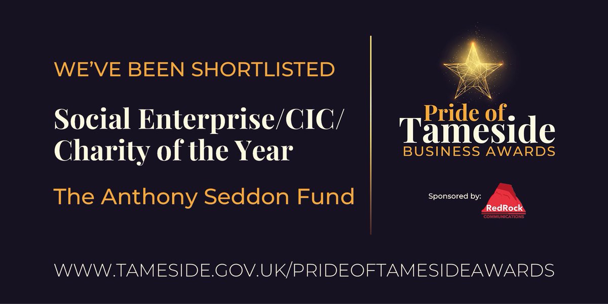 ⭐️ Thrilled to be shortlisted for this category at the Pride Of Tameside Business Awards