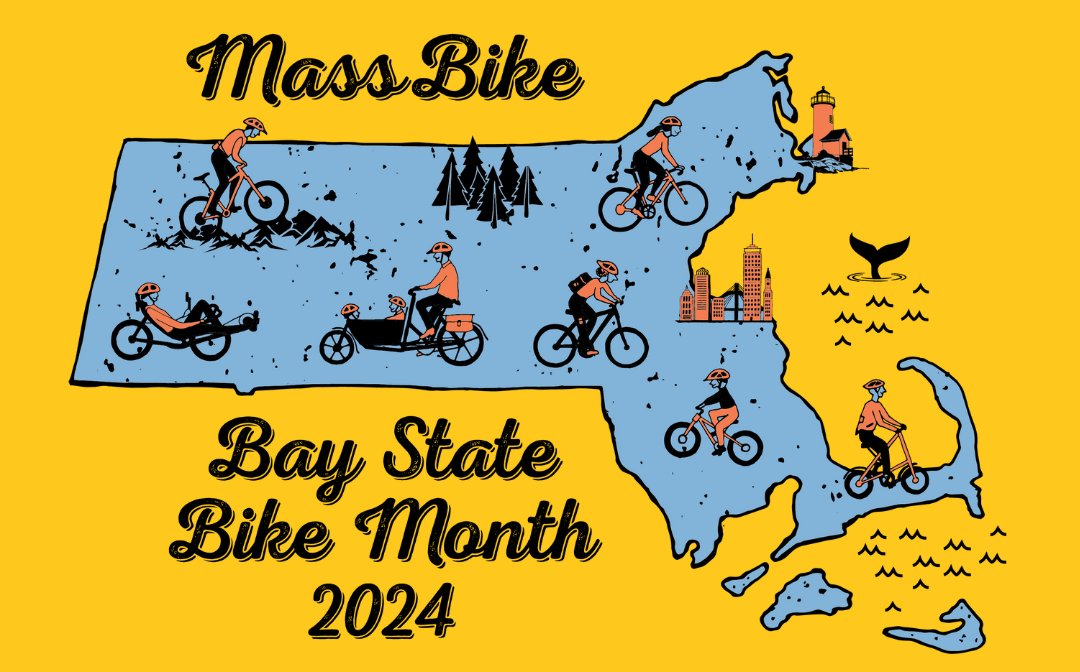 🚲 May is Bay State Bike Month! 🚲 We are so excited to celebrate throughout the month in coordination with @MassBike and our partners in the Valley. Check out our bike month events, the Ride of Silence and the Mayor's Bike Ride, on our events page! columbiagreenway.org/events