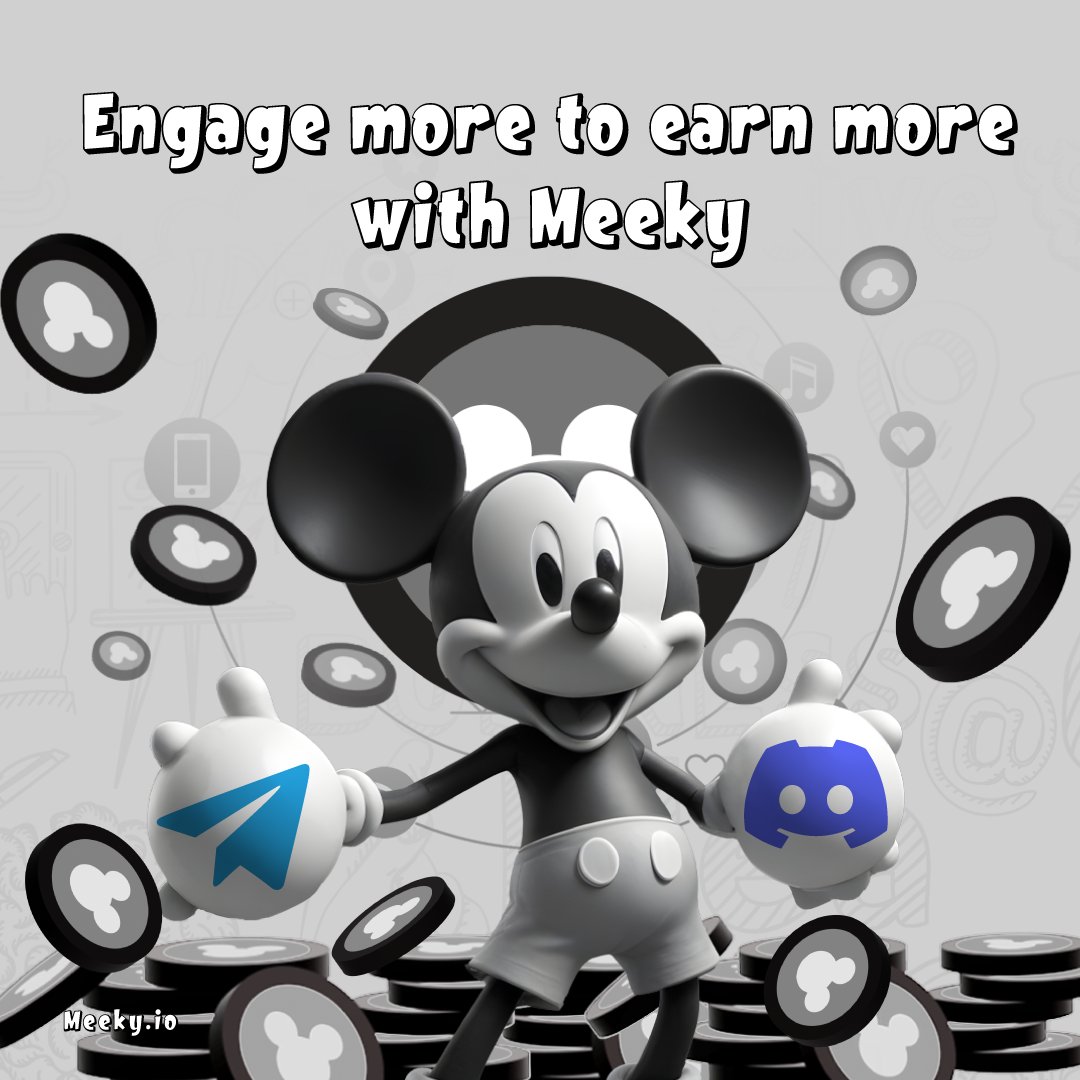 🔒 Unlock exclusive Meeky benefits as you connect and engage! 

⬆️ Level up in our Discord server to take on ⭐️special roles, and make your presence known in Telegram community to 🏅earn unique titles. 😀
 
😲 Wait… there is more! 🎵

Watch out for rapid-fire 🎁 WL spots and 🪙…