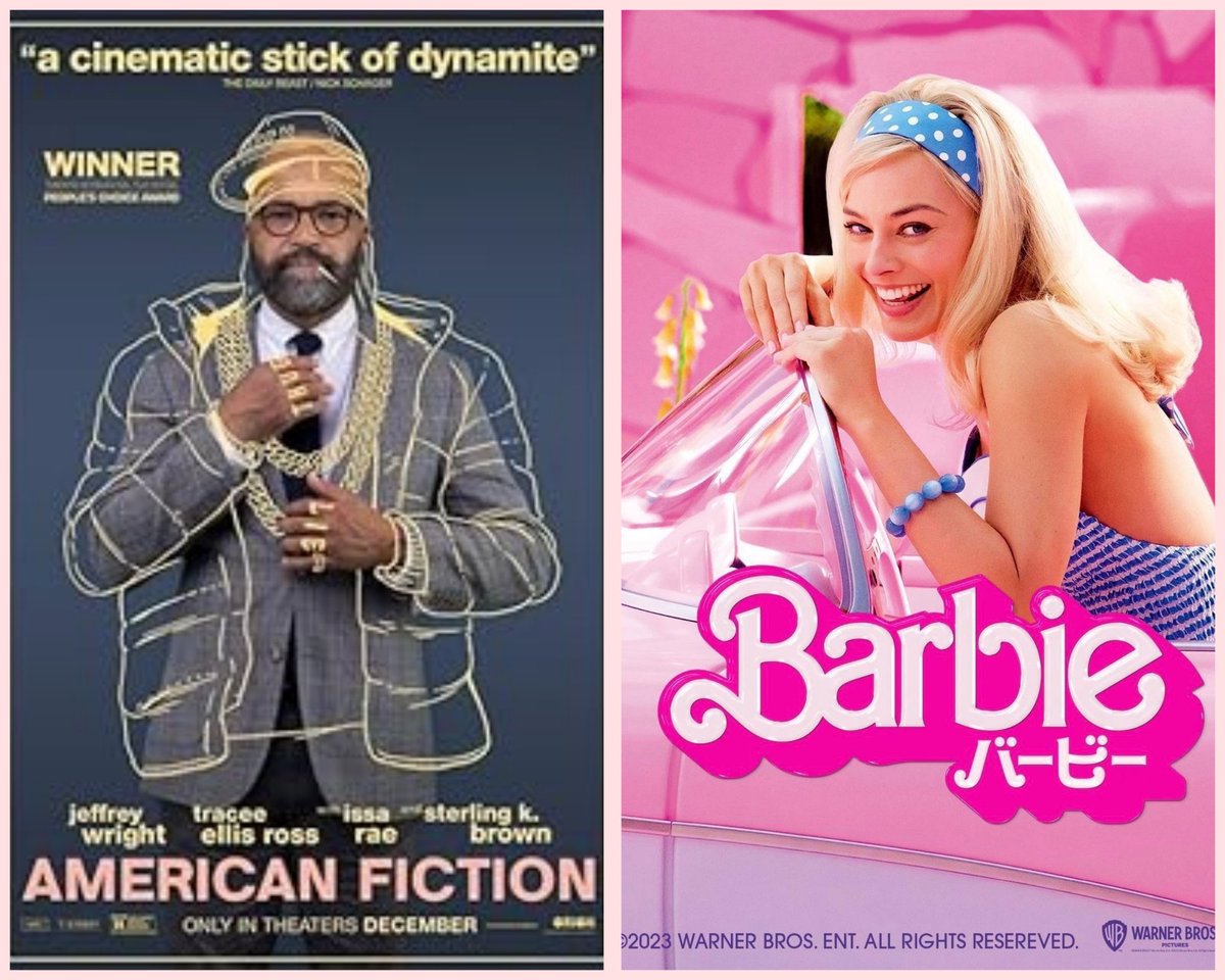 ここのとこ
この２本やっと見たが
🤔。。

#AMERICANFICTION
#Barbie