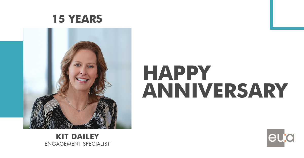 Congratulations, @KitDailey_EUA, on 15 years with EUA! Kit's dedication and investment in her work enriches our firm, school districts + communities at large! Thank you for all that you do, Kit!