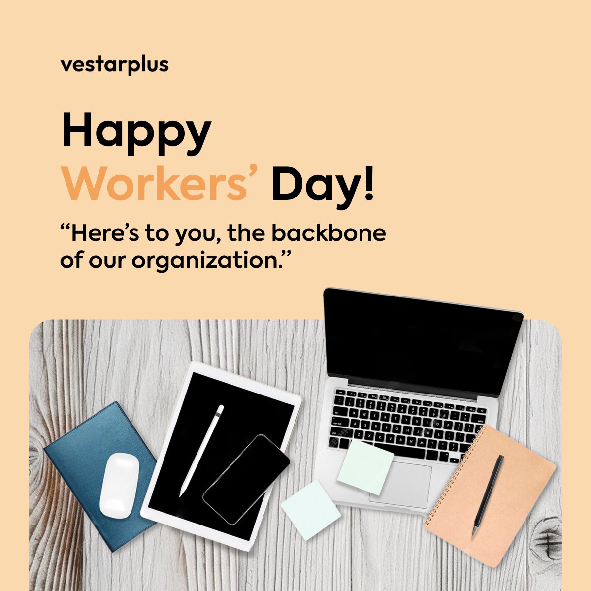 Here's to you, the backbone of our organization. Happy workers day!.... #workersday #labourday #tech #agency #startup #office