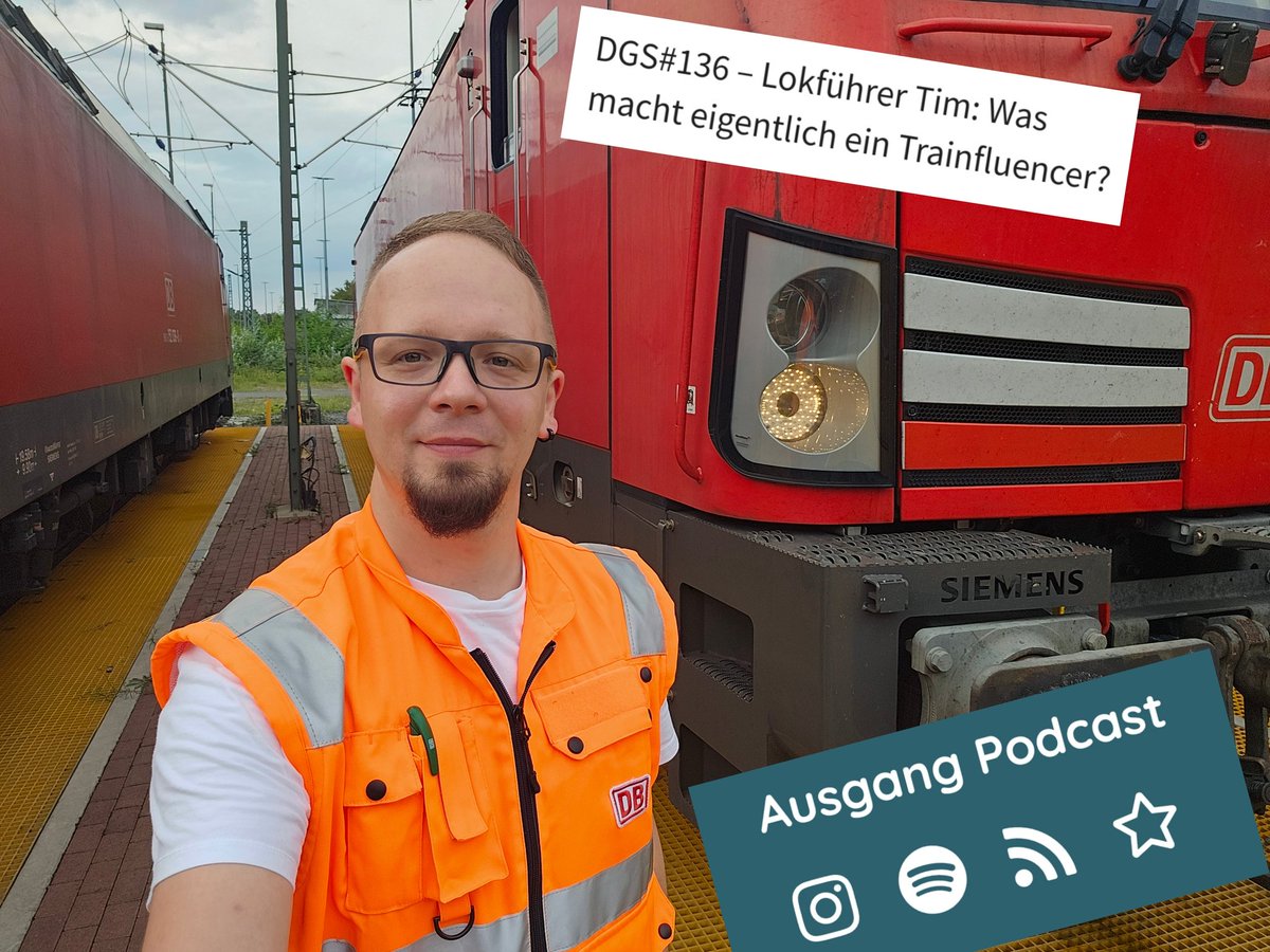 Genau, was mach ich eigentlich? Ich hab mal wieder ein bisschen über die Eisenbahn gesprochen. Und die Feuerwehr ☝️ Und ich weiß jetzt auch was ein 'koffie verkeerd' ist. Könnt ihr hier im 'Ausgang Podcast' hören: ausgangpodcast.de/2024/04/28/tim…