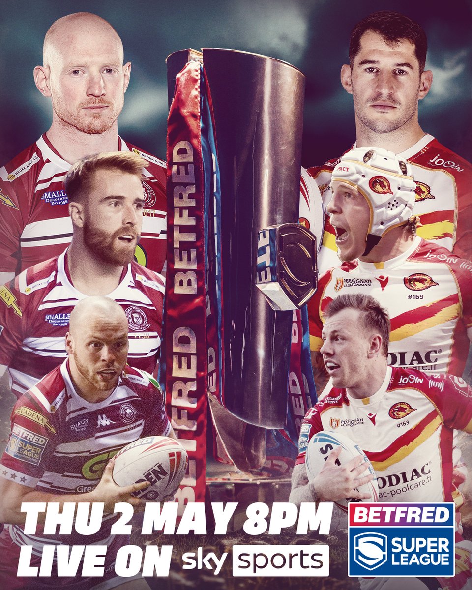 The #GrandFinal rematch is on 🔜 @WiganWarriorsRL v @DragonsOfficiel is live on @SkySportsRL tomorrow 😍 #SuperLeague