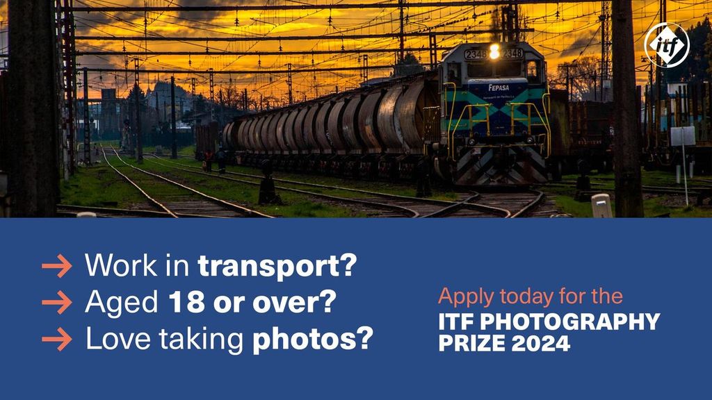 Today we're launching our Photography Prize 2024📸 We're calling on transport workers worldwide to submit photos you've taken that provide a glimpse into the daily lives and experiences of transport workers. Five cash prizes to be won. Full details: bit.ly/4bjyxS8