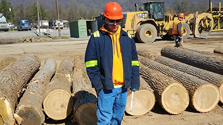 Log Scaling with the VDTS System. Speak in your log data, you will see the software begin to populate on the headset monocle. Learn: bit.ly/3lo72yP #handsfree #voicetechnology #wireless #realwear #wearabletechnology #logging #timbercruising #lumbergrading #lumber