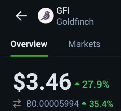 $GFI when market nukes look for clear outliers. Still flying well below the radar of many.