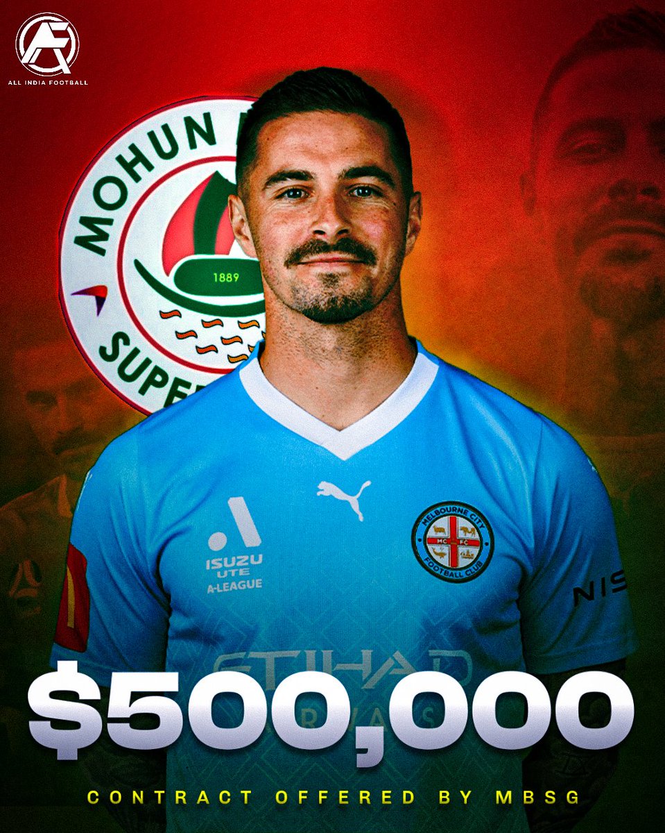 Australian striker Jamie Maclaren has received a multi-year contract offer from Indian Super League champions Mohun Bagan Super Giants. The deal is reportedly worth around AUD$500,000 per season, approximately 2.71 crore INR. 

#mohunbagansupergiants #ISL #IndianFootball