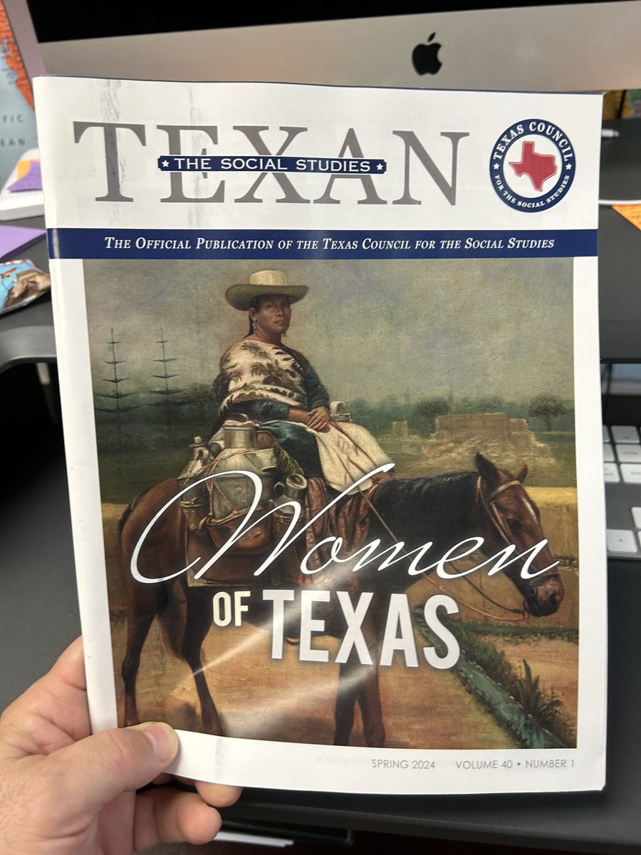 The Social Studies Texan is one of the great benefits of @TxSocialStudies membership! The spring issue is out with a focus on women of Texas. If you’re a PK-12 #SocislStudies teacher in Texas, come join us! @GisdSoc