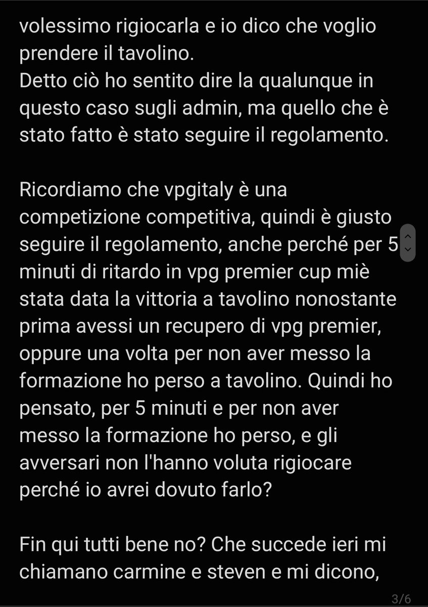 COMUNICATO UFFICIALE 📢

 @Carmine_Vpg @XxSIRSTEVENxX @DellosaVPG @VPGItaly @OfficialVPG

3/6