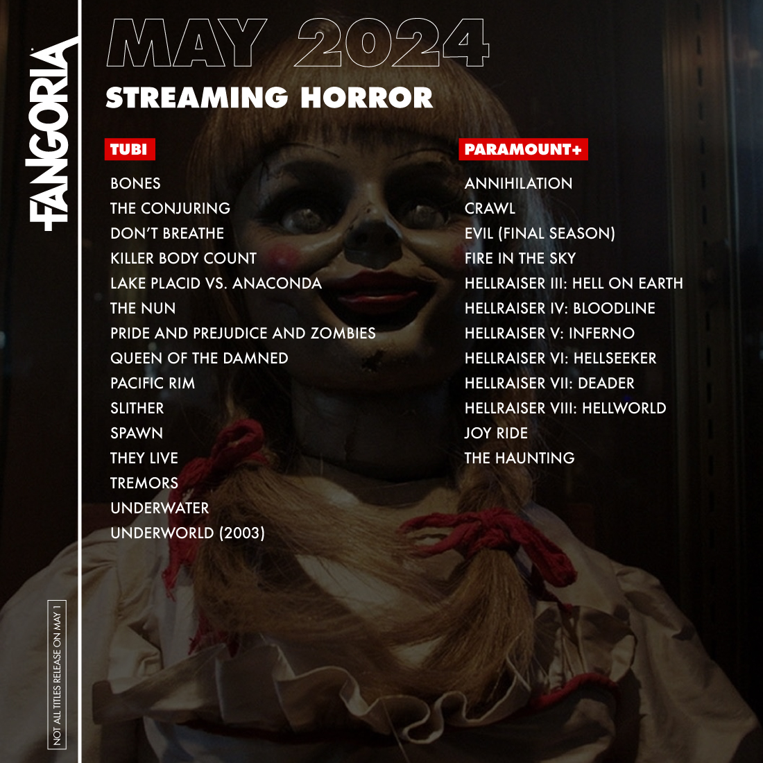 📆😱 New month = a new guide to all the horror hitting streaming platforms this month. What are you adding to your watchlist? (1/2)