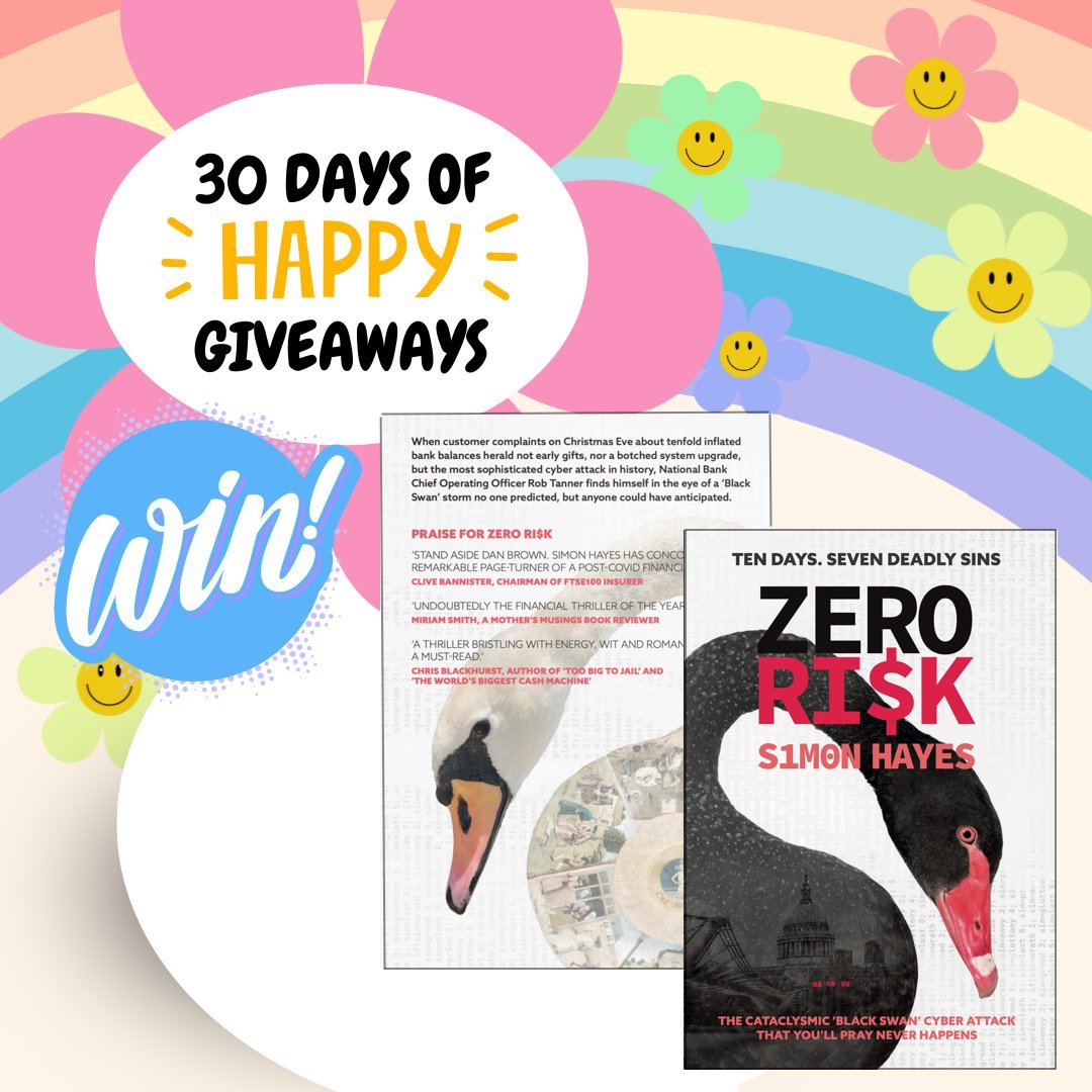 April may be done and dusted but you've still got a week left to WIN one of 100 copies of Zero Ri$k via @MoneyMagpie moneymagpie.com/save-money/win…

#MoneyMagpie #ZeroRiskNovel #NewCrimeThriller