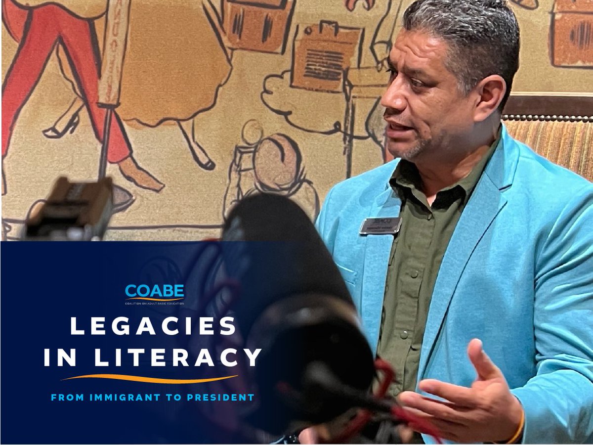 It’s #ThrowBackThursday! Watch as COABE President, @ShakettaDanez sits down w/ COABE's President-Elect, Hector Martinez to discuss his amazing journey from an immigrant to the president-elect of the US's largest adult ed organization.

tinyurl.com/4p269uke
#ImmigrantStories