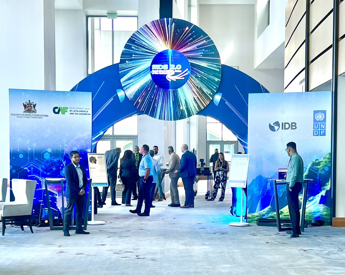 'Day 2 at the #SIDS20 Conference in Trinidad and Tobago 🇹🇹! Yesterday we enjoyed great conversations and explored innovative digitalization solutions for the region! We look forward to what today’s sessions will bring!
#DigitalPathways #SIDS20 #DigitalTransformation