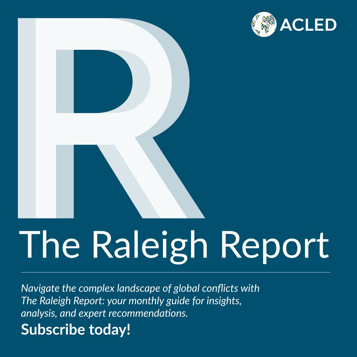 The second edition of @cliona_raleigh's monthly newsletter is out! This month, the focus is on lesser-seen conflicts while also marking significant anniversaries & developments. Learn more: mailchi.mp/acleddata.com/…