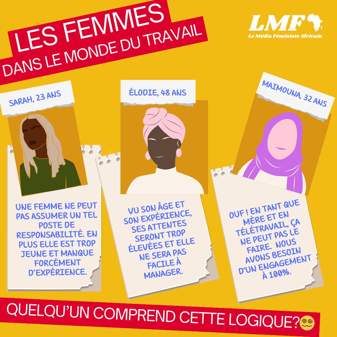 L'égalité hommes-femmes au travail? Pas encore pour aujourd'hui au vu des stéréotypes😵‍💫 Selon un rapport de la @Banquemondiale publié le mois dernier, les femmes bénéficient seulement de 2/3 des droits accordés aux hommes ds le monde du travail. #1erMai2024 #FêteduTravail 1/2🧵