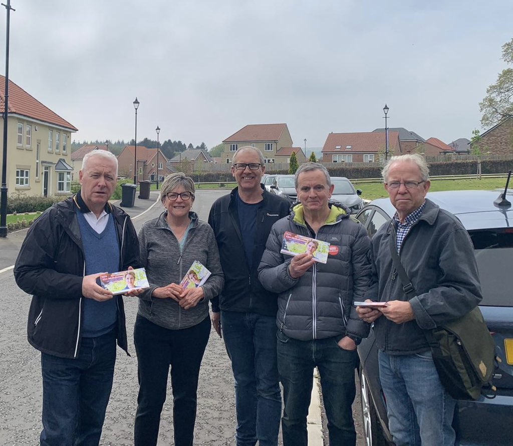 I’ve been knocking on doors in #Prudhoe with @LabourHexhamCLP members. Thanks to the legendary @IanLaveryMP for joining today. Lots of postal votes already returned for @KiMcGuinness Kim has a fantastic vision for the North East. #VoteKim #VoteLabour