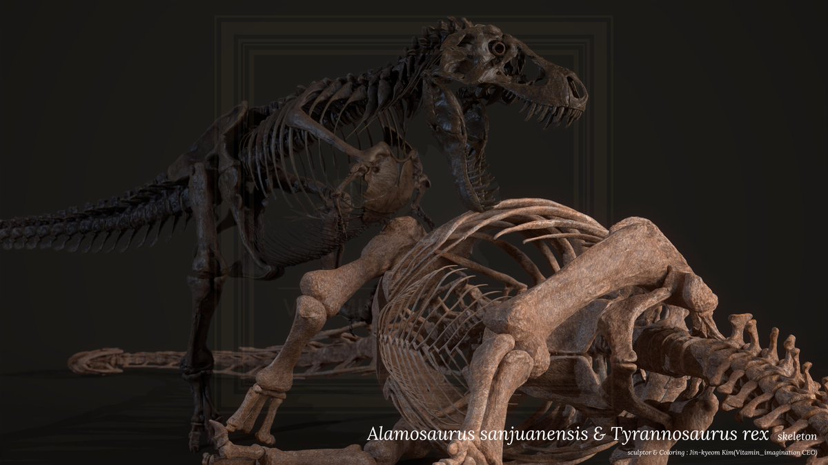 거인 vs 초대형 거인 

#티라노사우루스 #알라모사우루스 #Alamosaurus #trex