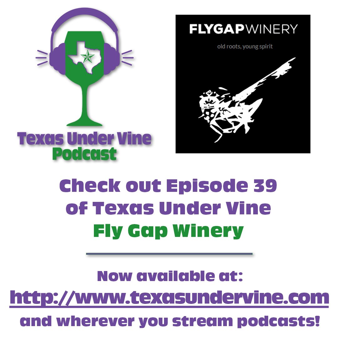 Texas wine lovers, soar with #TexasUnderVine Ep39! We visit Fly Gap Winery for unique wines & a chat with Brock Estes. Fun labels, delicious wines - buckle up! texasundervine.com/episode/fly-ga… (audio) or youtu.be/7AAd3oOI2u0 (video) #FlyGapWinery #HillCountry #SupportLocal