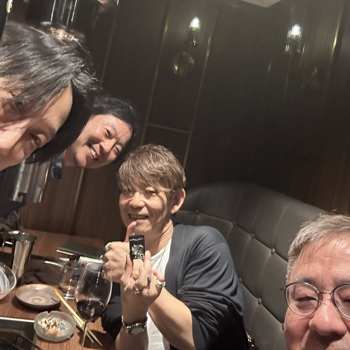 Yoshi-P (FF14/FF16), Yosuke Saito (NieR), Tomoya Asano (Team Asano) and Takeshi Nozue (Advent Children/ Kingslaive) get together for Yoshi-P’s birthday! 

They are all now Executive Officers at Square Enix! Saito refers to a “new Square Enix” and says they will do their best!