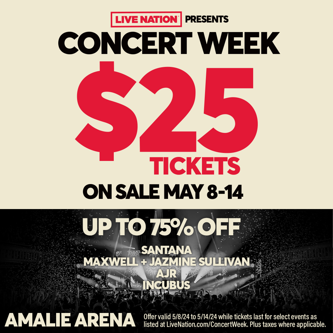 Get ready for Live Nation's Concert Week 🎶✨ Score $25 tickets from May 8-14 to over 5,000 shows for the rest of the year! Over 900 artists! Details at LiveNation.com/ConcertWeek 🎤