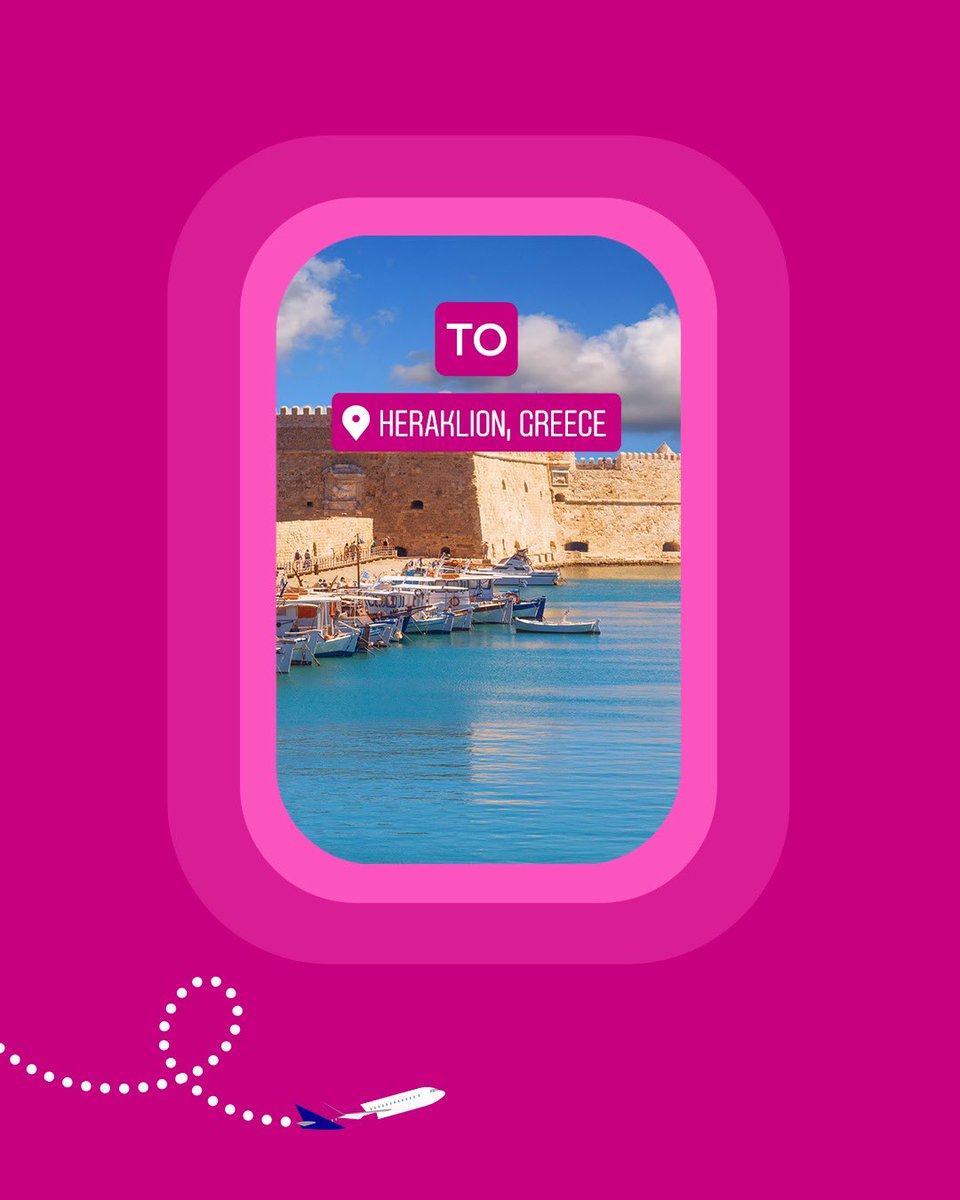 We are happy to introduce our newest route from Sofia, Bulgaria to Heraklion, Greece ✈️ Book now and start planning your Greek getaway💖