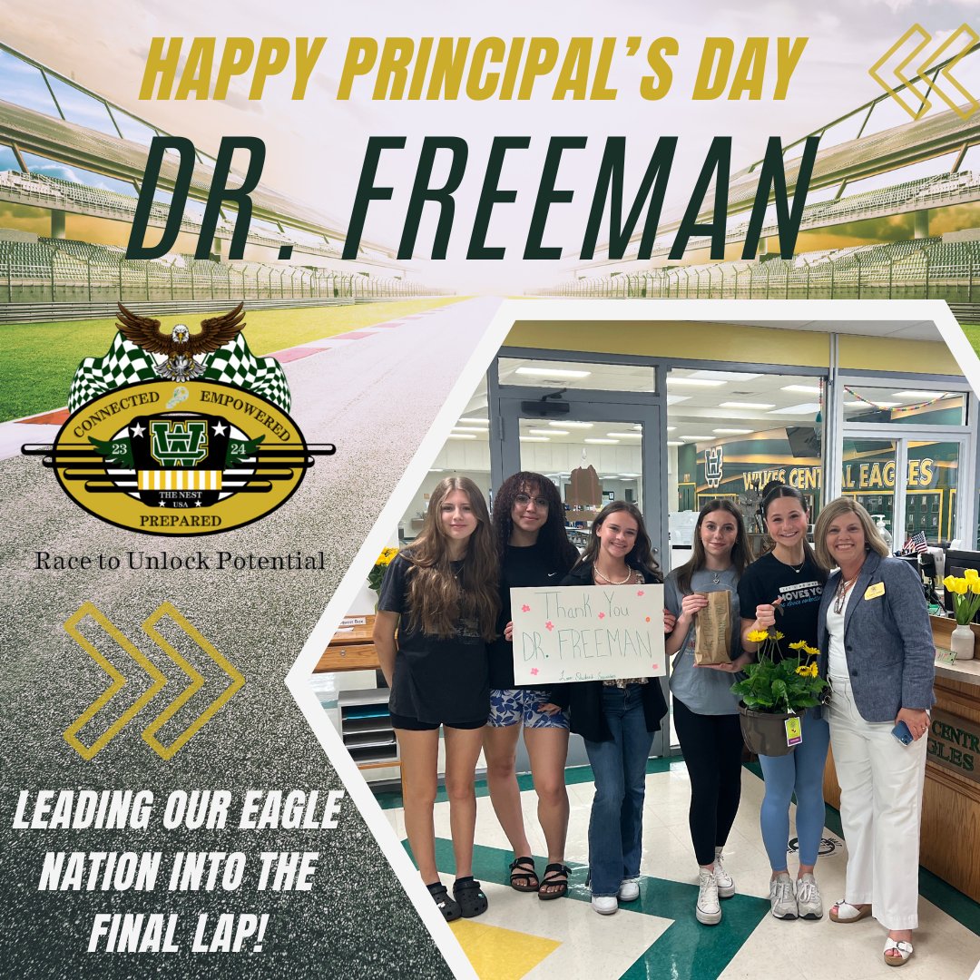 Thank you Dr. Freeman for leading our Eagle Nation! Whether we're starting our engines or staying with the pace car, the Eagles are honored to have you as the crew chief of our pit crew and racing team! #EaglePride