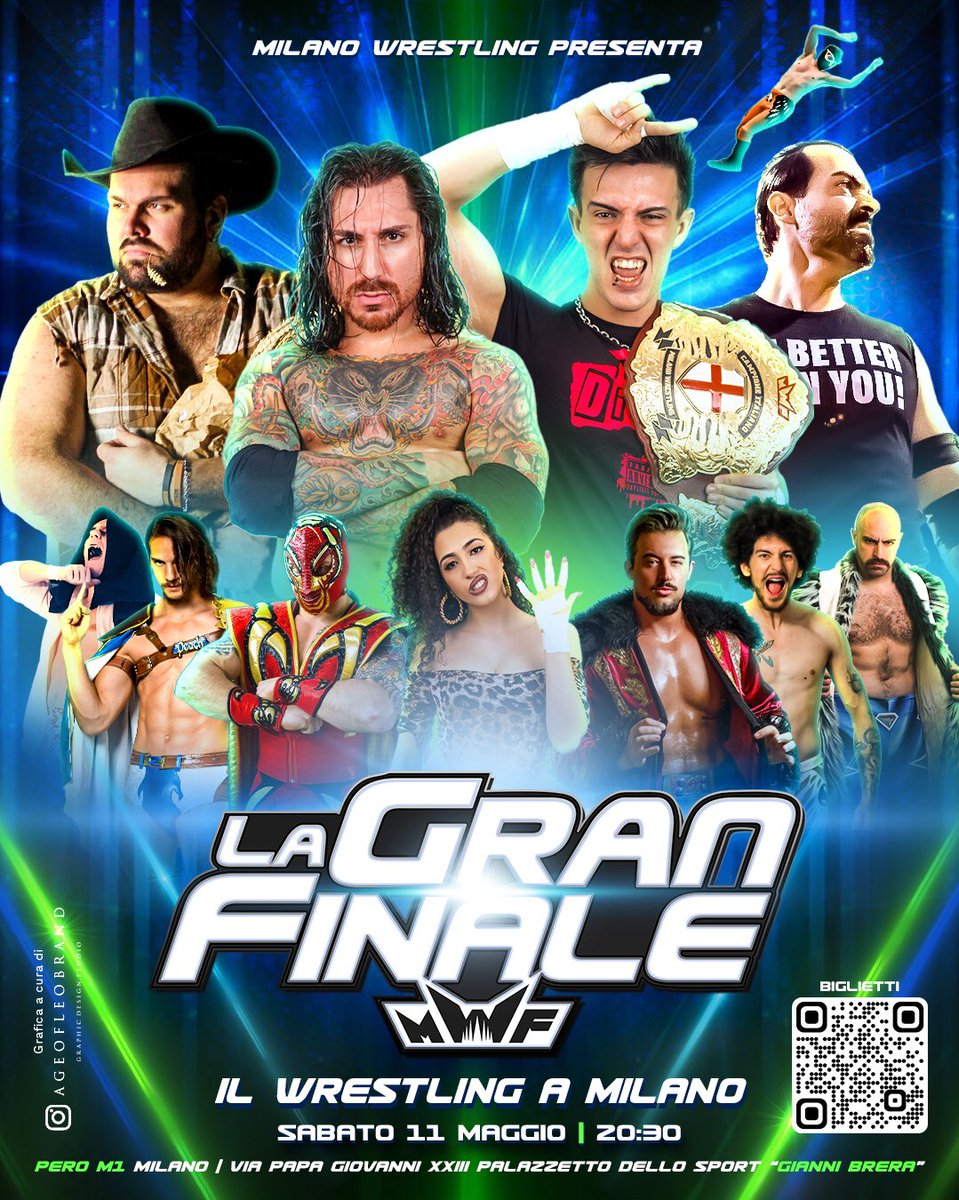 MilanWrestling's tweet photo. La Gran Finale del #wrestlingitaliano si gioca l’11 Maggio a #Milano! 

🎫: https://t.co/XA0mkDJSH3

📍Pero M1, Milano
🗓Sabato 11 Maggio ore 20:30

Grafica a cura di @AgeOfLeoBrand ✍🏾 

#MWF #MilanWrestlingFederation #EventiMilano #SabatoaMilano #WrestlingMilano #MilanoWrestling https://t.co/hbh6ulIWdC