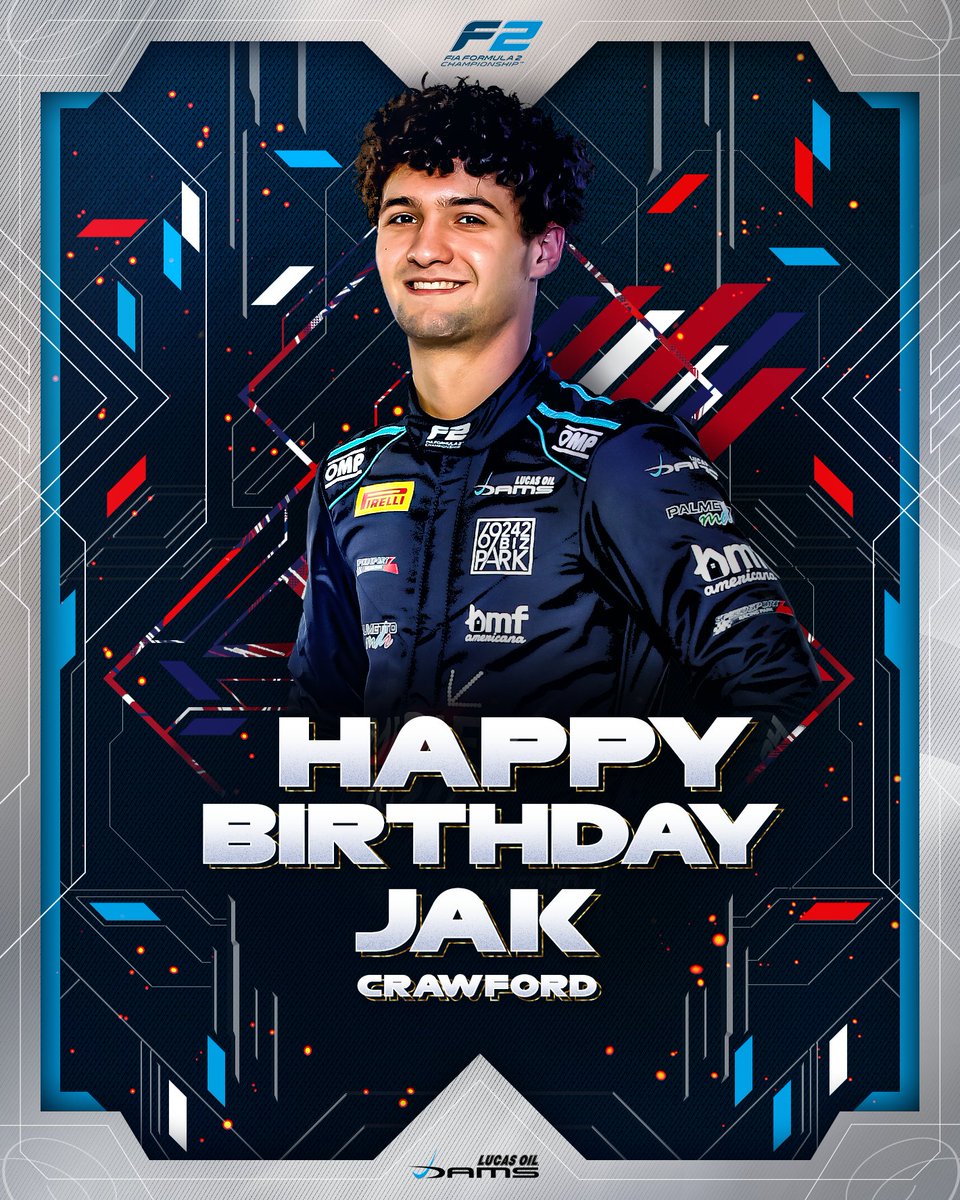 19 today 🎂✨ Wishing the happiest of birthdays to you, @jakcrawfordrac1! 🤗 #F2 #RoadToF1