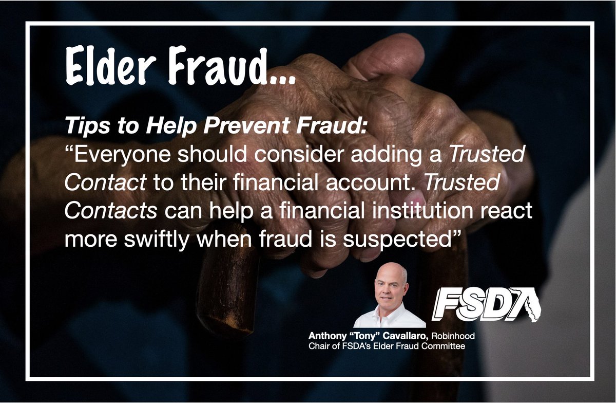 Join the FSDA Elder Fraud committee on World Elder Abuse Awareness Day, June 13th at 11:00 AM, as our free webinar series on elder abuse continues. The expert panel will take on the topic “As I age, how do I avoid becoming a victim of fraud?” Register FSDA.org