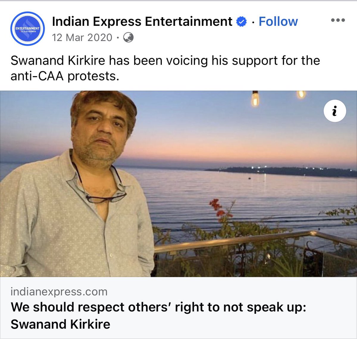 @nfdcindia @swanandkirkire @MIB_India @PIB_India @DDNewslive @IFFIGoa @NMICMumbai @NFAIOfficial Why do tax payer funded orgs such as @nfdcindia @ignca_delhi promote anti nationals like Swanand? Bigoted Hinduphobic supported anti CAA violence. Will he support violence against cops in Columbia? So why honour man who was egging protestors in Jamia & JNU against @delhipolice?