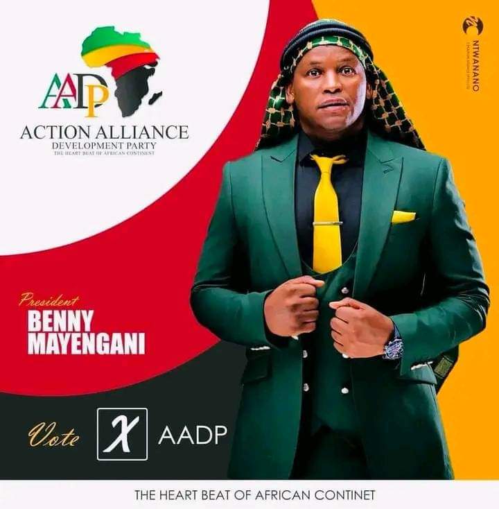 29 May
please do the right thing

VOTE AADP

VOTE for PRESIDENT MAYENGANI