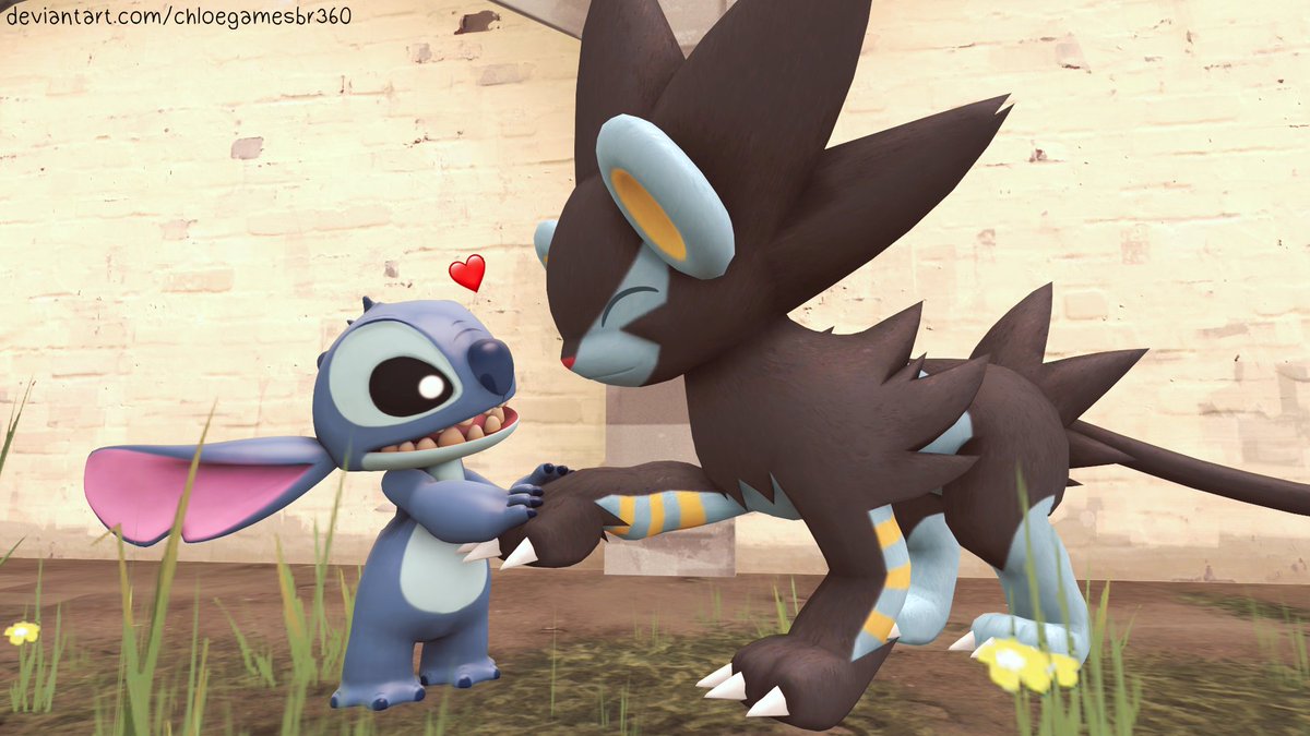 Stitch and Luxray 😁

Art created by me
#LiloandStitch #Stitch #Pokemon #Luxray #Crossover #crossoverfanart  #SourceFilmmaker