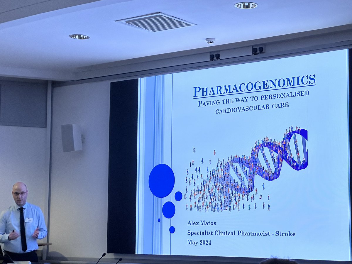 ScotCardioSoc (@scotcardio) on Twitter photo Pharmacogenics- Paving the way for personalised CV care. #SCSSpring24 <a href="/ScotCardio/">ScotCardioSoc</a> an update from Alex Matos Specialist Clinical Pharmacist Pharmacogenics- Paving the way for personalised CV care. #SCSSpring24 <a href="/ScotCardio/">ScotCardioSoc</a> an update from Alex Matos Specialist Clinical Pharmacist
