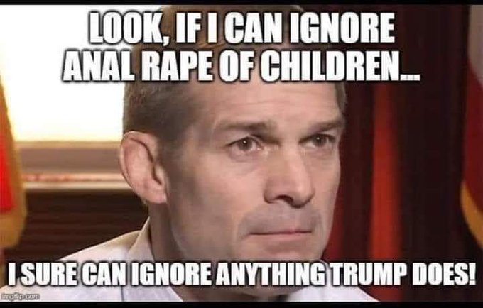 Jim Jordan: Indicting former chiefs of staff & lawyers for Trump is banana republic craziness.  What happened to our country?

The law & order party is concerned criminals are being prosecuted for crimes they committed for Trump.🤡
#ProudBlue #GOPClownShowContinues #VoteBlue2024