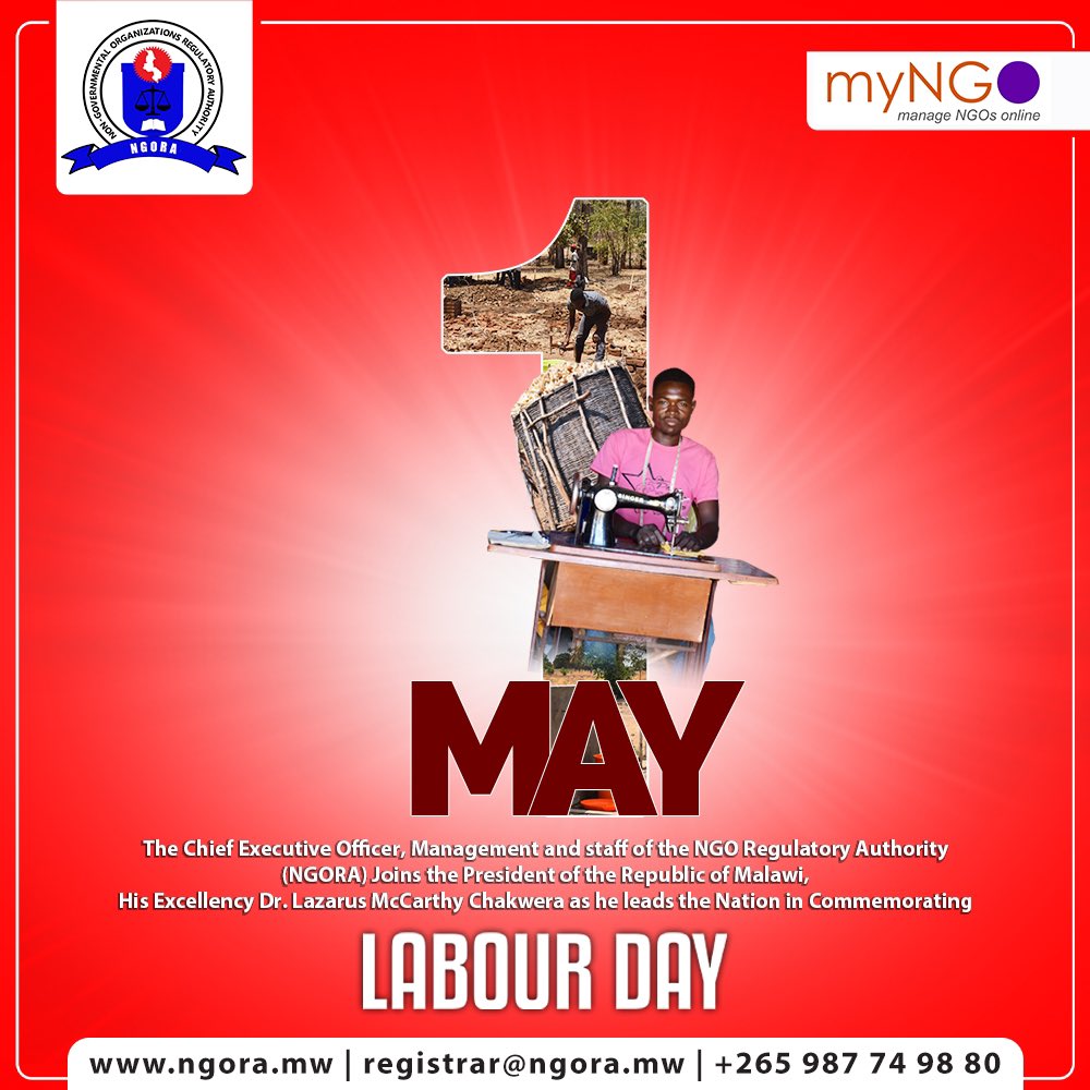Happy Labour Day to all the hardworking individuals who contribute to building a better Malawi! #LaborDay