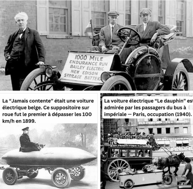 Les voitures électriques ne datent pas de hier. En 1894, la première course de voitures qui reliait Paris à Rouen comptait plusieurs concurrents électriques. Dans les années 1900, une voiture sur trois aux États-Unis était électrique et la voiture la plus vendue l’était…