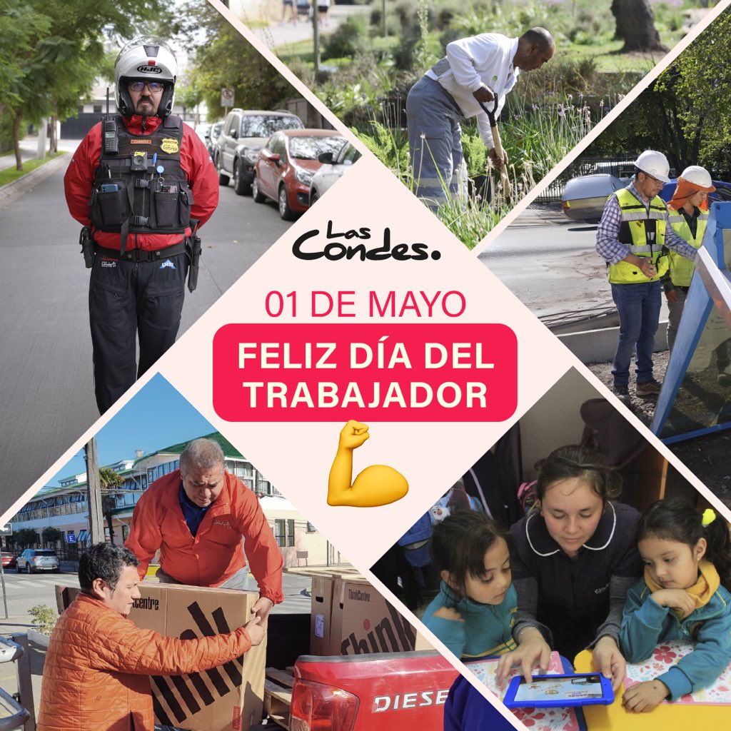 Feliz Día a todos los trabajadores 🫶, en especial a nuestros funcionarios municipales, que se esfuerzan diariamente por una comuna más segura y por mejorar la calidad de vida de todos los vecinos y vecinas 🙌