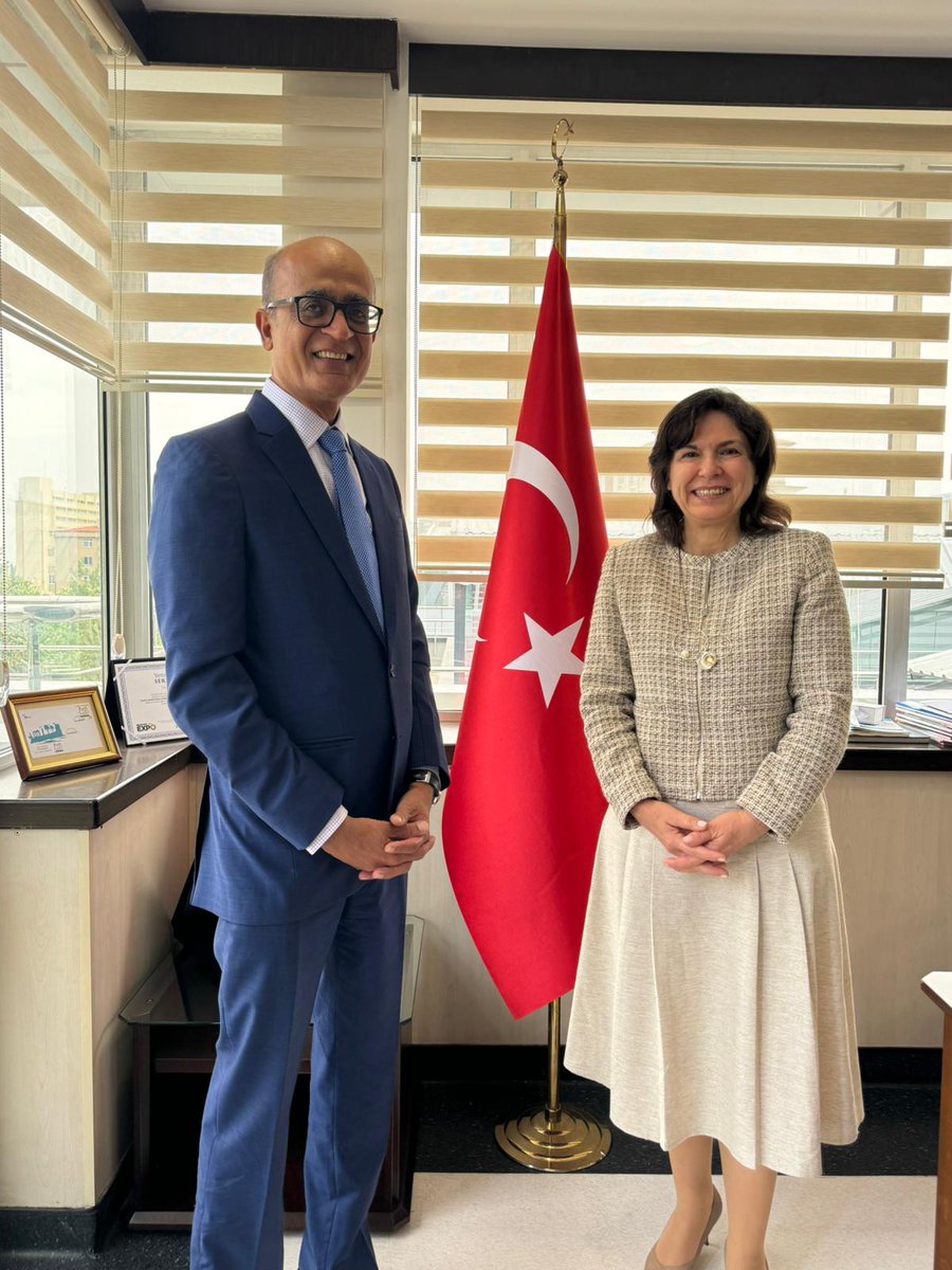 .@UN - Delighted to have met @esen_altug, DG for Multilateral Economic Affairs, #Turkiye for such a constructive engagement on scaling up results for #LDCs through work of @UNTechBank. TY @esen_altug for your strong support for our work and 🇹🇷 for its commitment to LDCs.