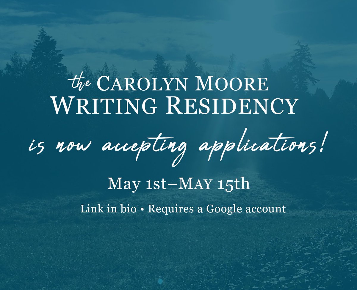 We’re now accepting applications for a limited number of 2024-25 residencies. Link in bio. No application fee.