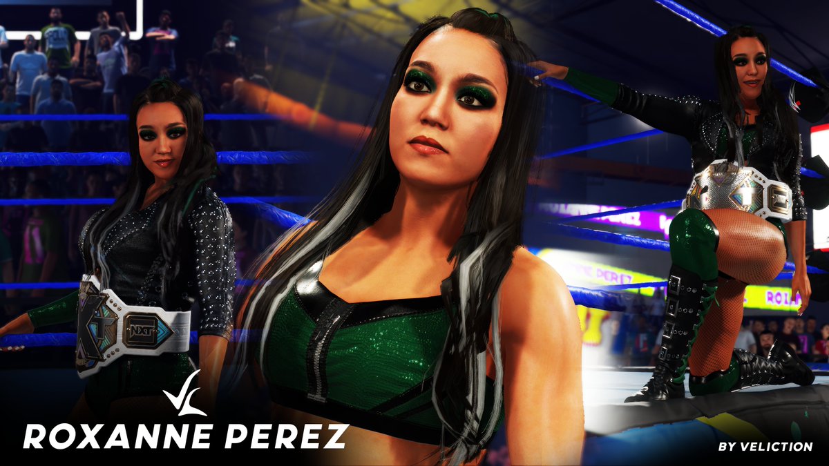 Roxanne Perez - April 2024 is now available for early access! #WWE2K23 #WWE2K24
