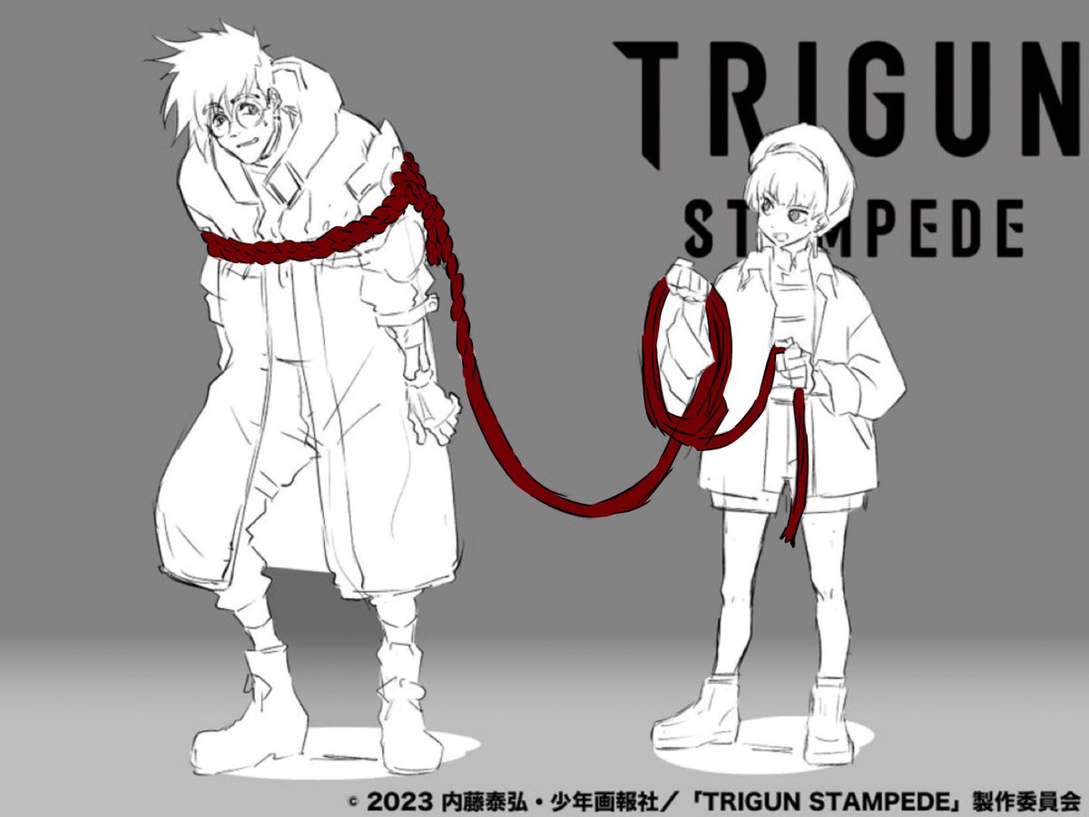 I added a little somethin’ to the official Trigun Stampede concept art ❤️

#vashmeryl