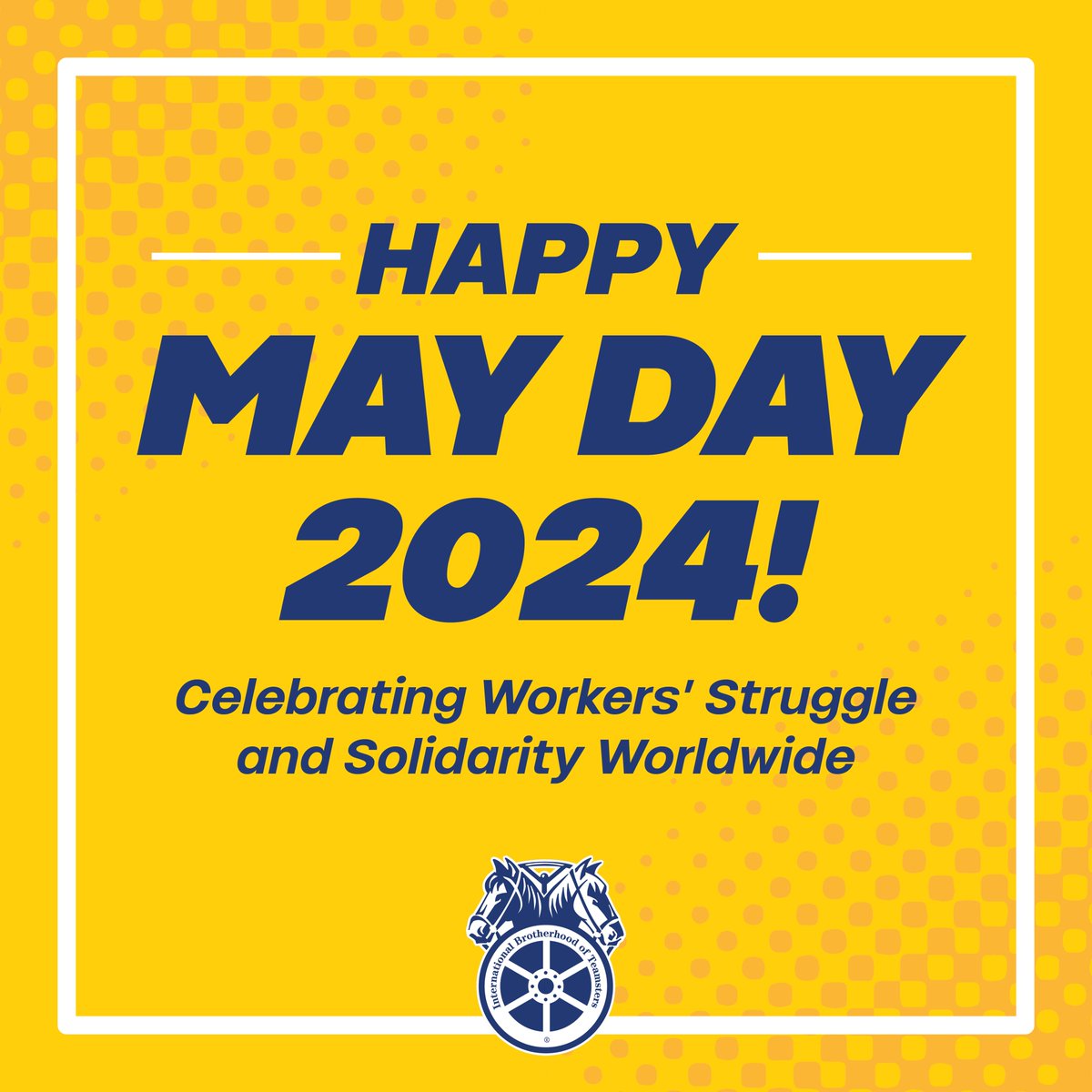 Today is International Workers' Day, or #MayDay. Together with other unions and working people across the globe, the #Teamsters Union celebrates the power and #solidarity of workers worldwide. May Day began as an American holiday commemorating the struggle of workers who fought