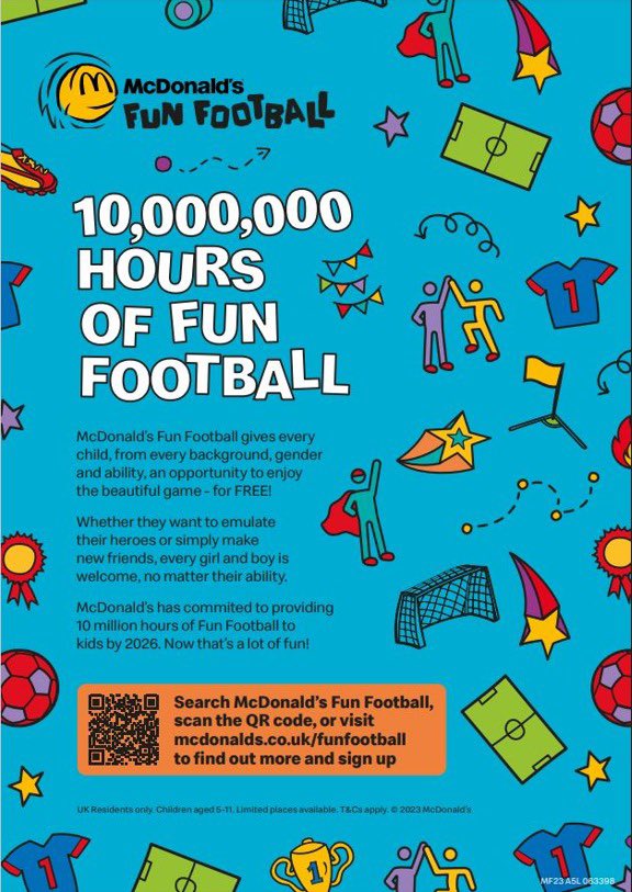 ⚽️FREE FOOTBALL⚽️

If your child is born between 2013-2015 come along to Dawson park tomorrow 6-7 to join our free football session.

If you would like to come along, or require more information, Call Gary: 07841 926295 .
@ScotFAEast @ScottishFA @FunFootballUK 
#footballforall