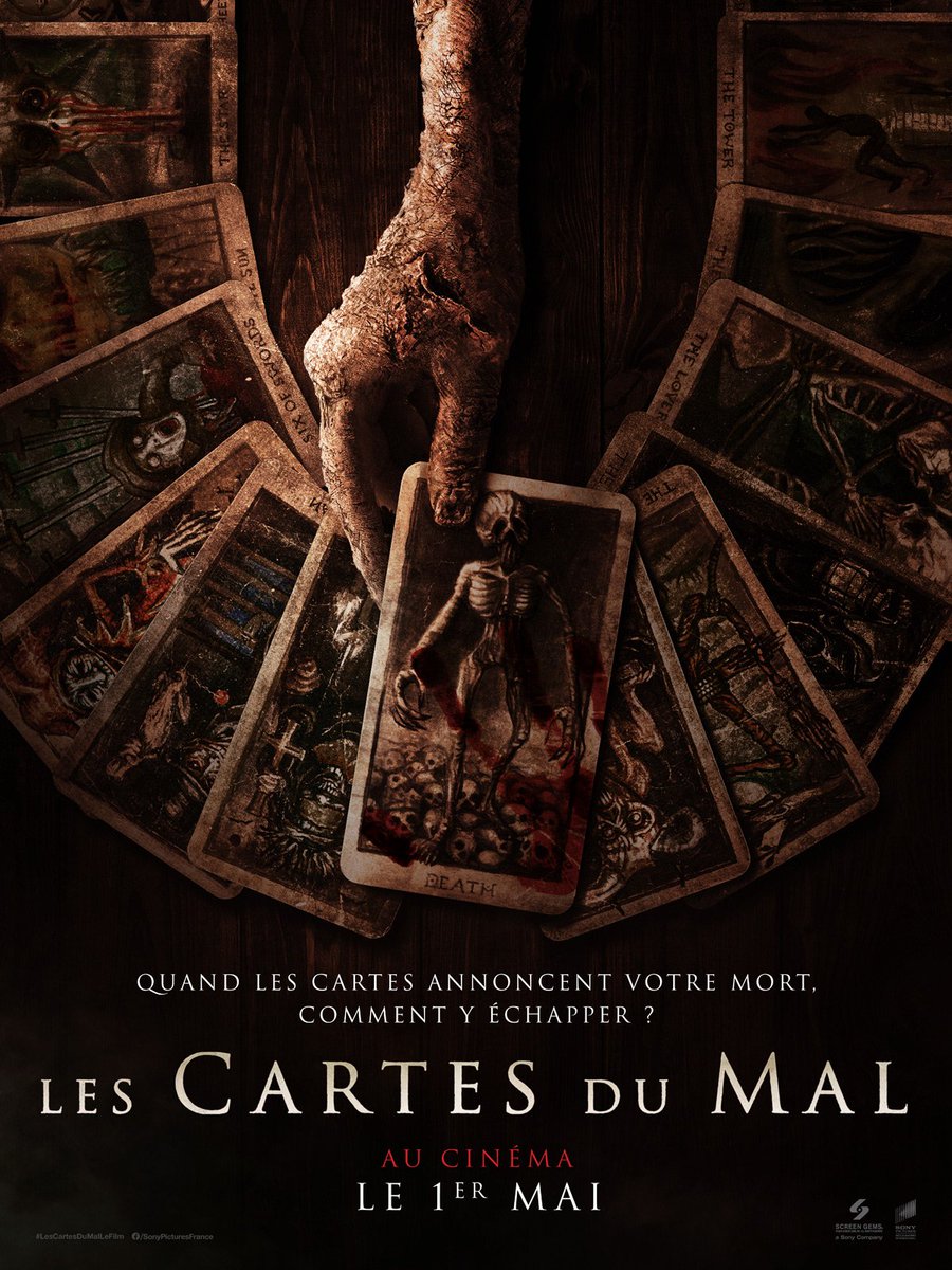 Le film d'horreur 'Les Cartes du mal' sort aujourd'hui au cinéma.