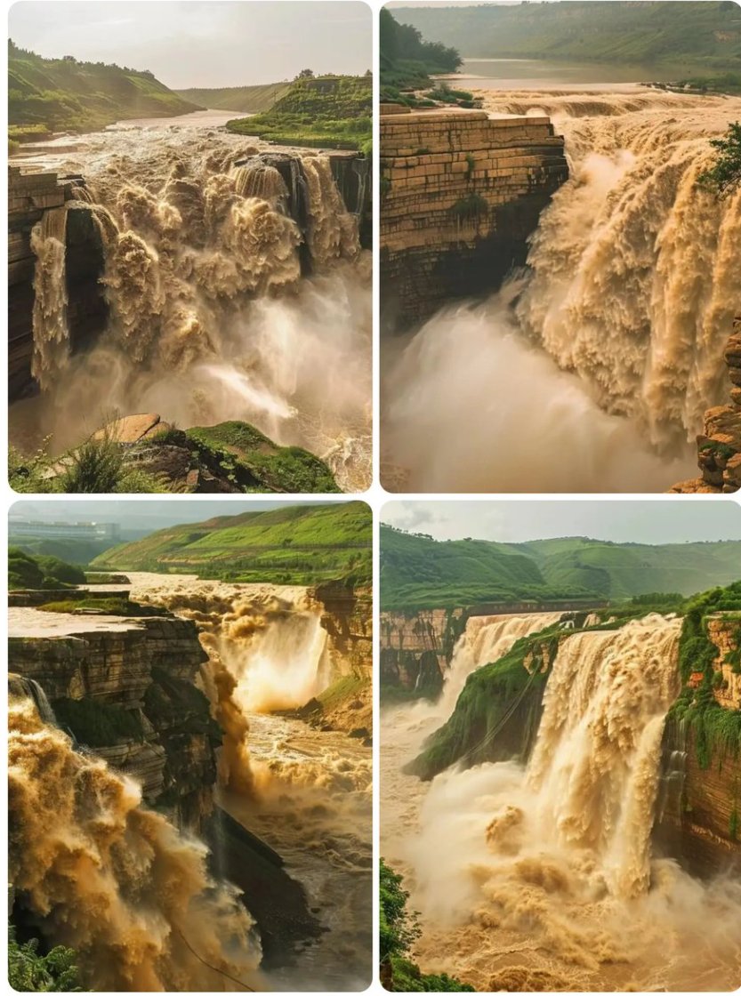 壶口瀑布是中国第二大瀑布，世界上最大的黄色瀑布。  #互fo