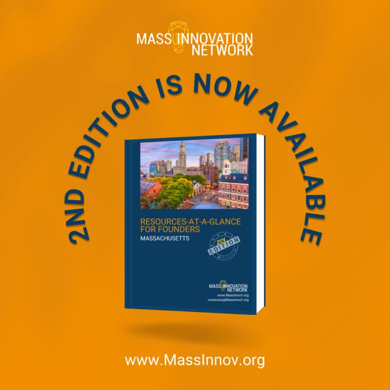 Last week, @ne_inno launched the 2nd Edition of their Resources-At-A-Glance booklet! Entrepreneurs can find a wealth of resources, including top-notch incubators, accelerators, and other invaluable tools. Download a copy now at massinnov.org/founders-guide!